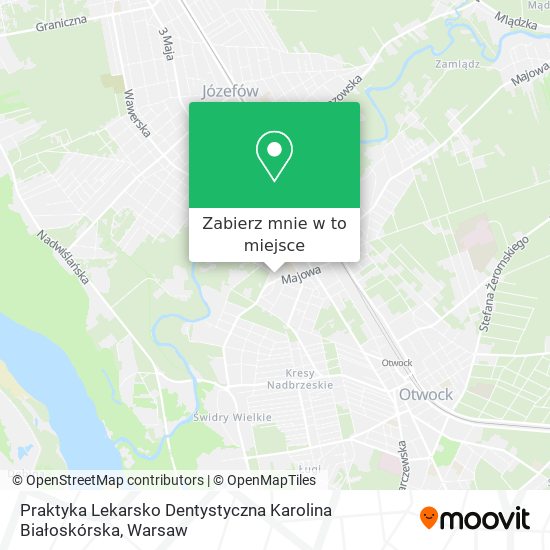 Mapa Praktyka Lekarsko Dentystyczna Karolina Białoskórska