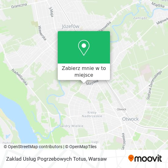 Mapa Zaklad Uslug Pogrzebowych Totus