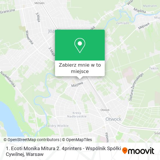 Mapa 1. Ecoti Monika Mitura 2. 4printers - Wspólnik Spółki Cywilnej