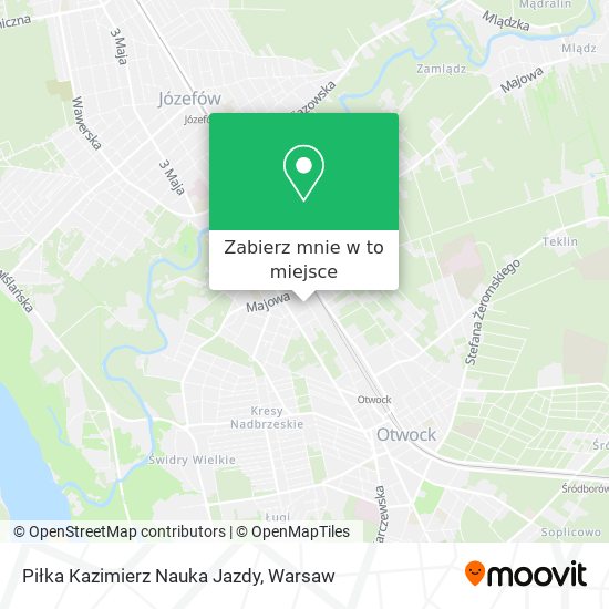 Mapa Piłka Kazimierz Nauka Jazdy