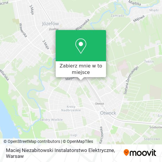 Mapa Maciej Niezabitowski Instalatorstwo Elektryczne