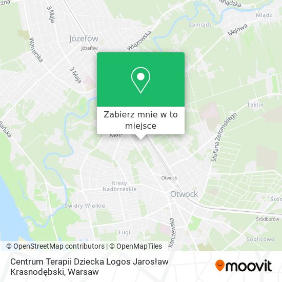 Mapa Centrum Terapii Dziecka Logos Jarosław Krasnodębski