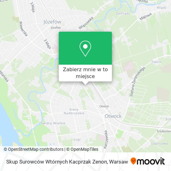 Mapa Skup Surowców Wtórnych Kacprzak Zenon