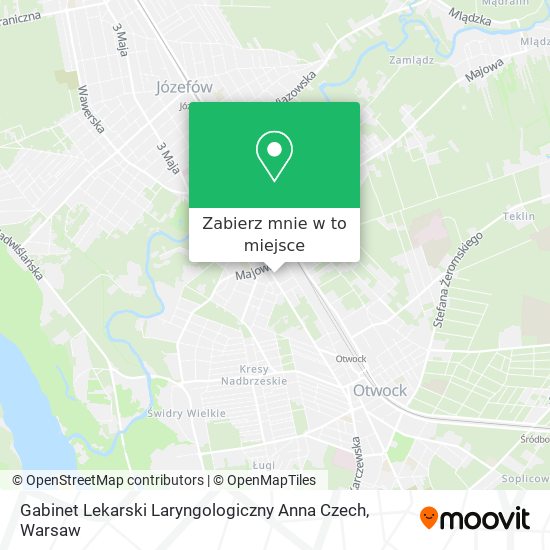 Mapa Gabinet Lekarski Laryngologiczny Anna Czech