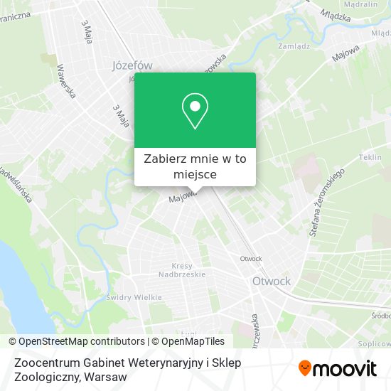 Mapa Zoocentrum Gabinet Weterynaryjny i Sklep Zoologiczny