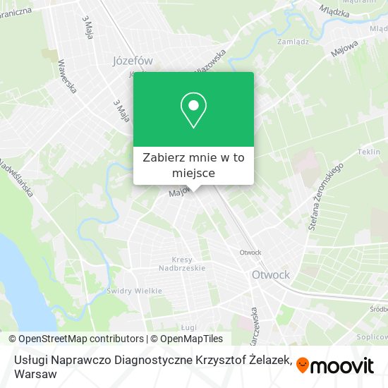 Mapa Usługi Naprawczo Diagnostyczne Krzysztof Żelazek