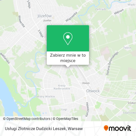 Mapa Usługi Złotnicze Dudzicki Leszek