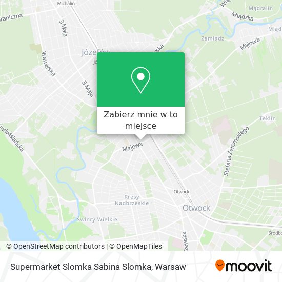 Mapa Supermarket Slomka Sabina Slomka