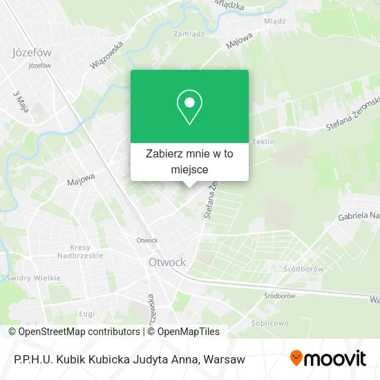 Mapa P.P.H.U. Kubik Kubicka Judyta Anna