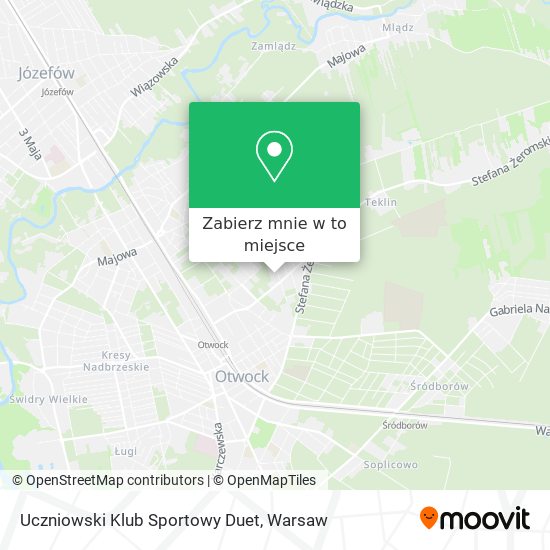 Mapa Uczniowski Klub Sportowy Duet