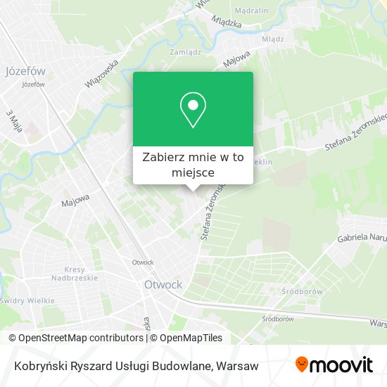 Mapa Kobryński Ryszard Usługi Budowlane