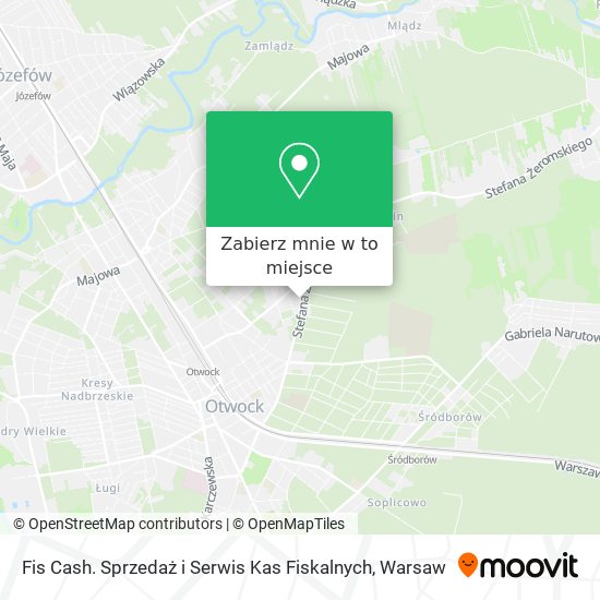 Mapa Fis Cash. Sprzedaż i Serwis Kas Fiskalnych