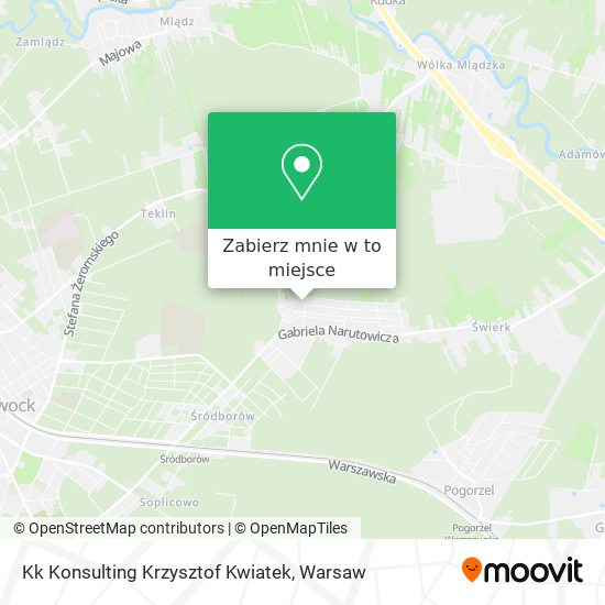 Mapa Kk Konsulting Krzysztof Kwiatek