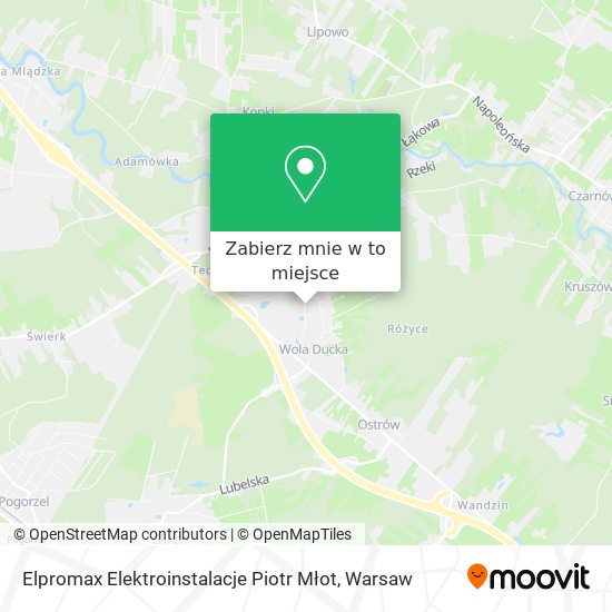 Mapa Elpromax Elektroinstalacje Piotr Młot