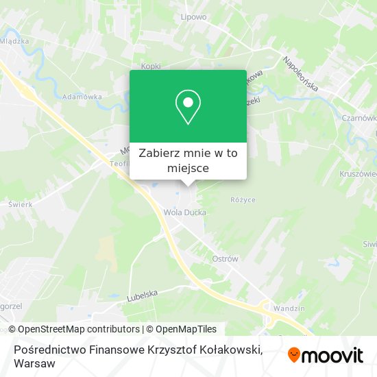 Mapa Pośrednictwo Finansowe Krzysztof Kołakowski