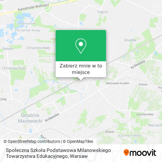 Mapa Społeczna Szkoła Podstawowa Milanowskiego Towarzystwa Edukacyjnego