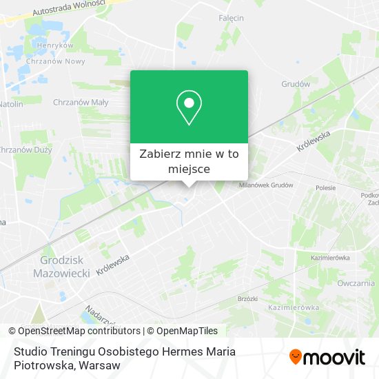 Mapa Studio Treningu Osobistego Hermes Maria Piotrowska