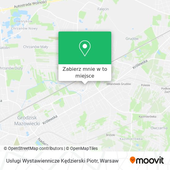 Mapa Usługi Wystawiennicze Kędzierski Piotr