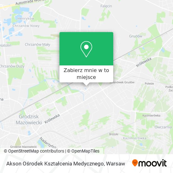 Mapa Akson Ośrodek Kształcenia Medycznego