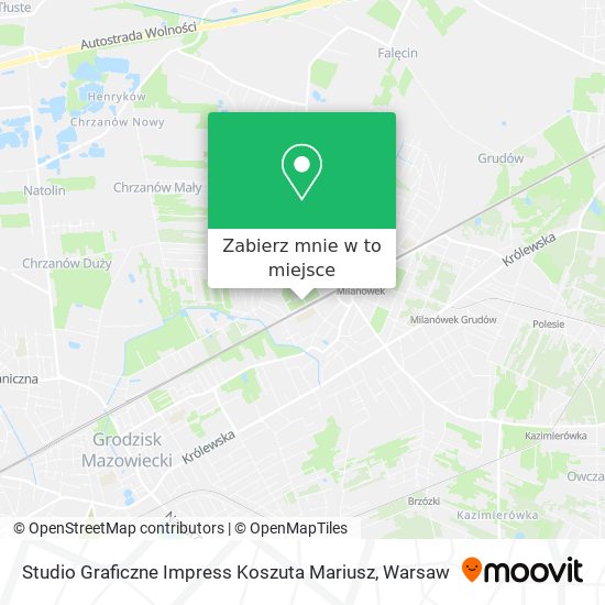 Mapa Studio Graficzne Impress Koszuta Mariusz