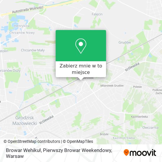 Mapa Browar Wehikuł, Pierwszy Browar Weekendowy