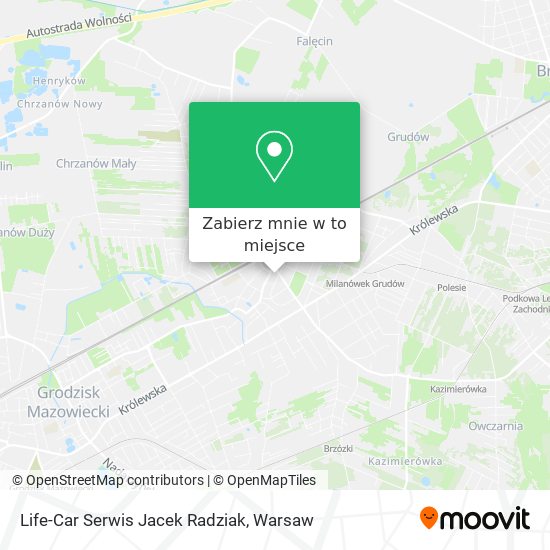 Mapa Life-Car Serwis Jacek Radziak