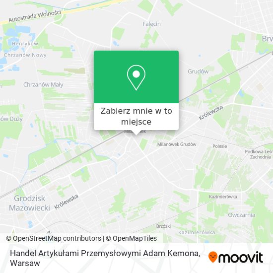 Mapa Handel Artykułami Przemysłowymi Adam Kemona