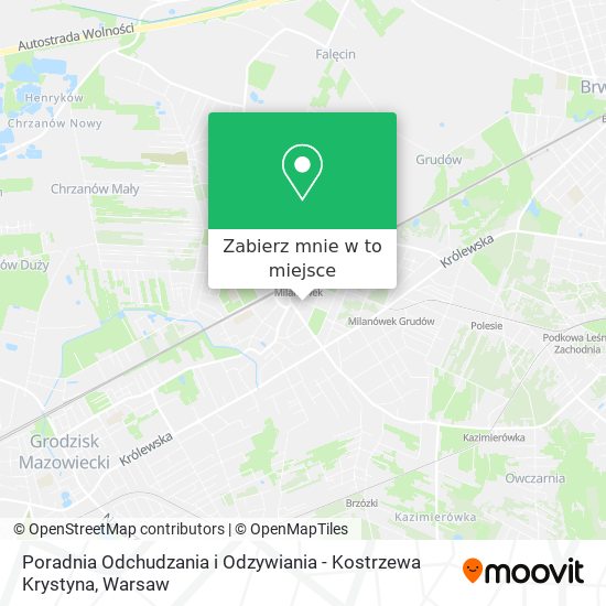 Mapa Poradnia Odchudzania i Odzywiania - Kostrzewa Krystyna