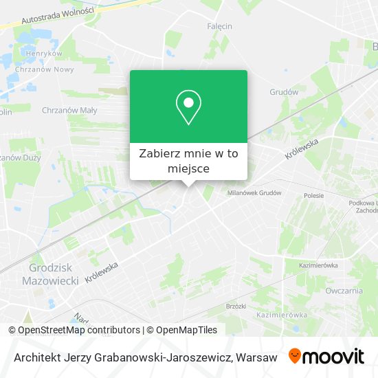 Mapa Architekt Jerzy Grabanowski-Jaroszewicz