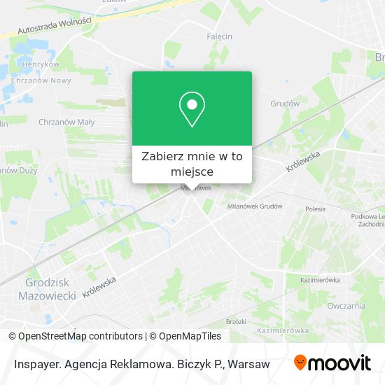 Mapa Inspayer. Agencja Reklamowa. Biczyk P.