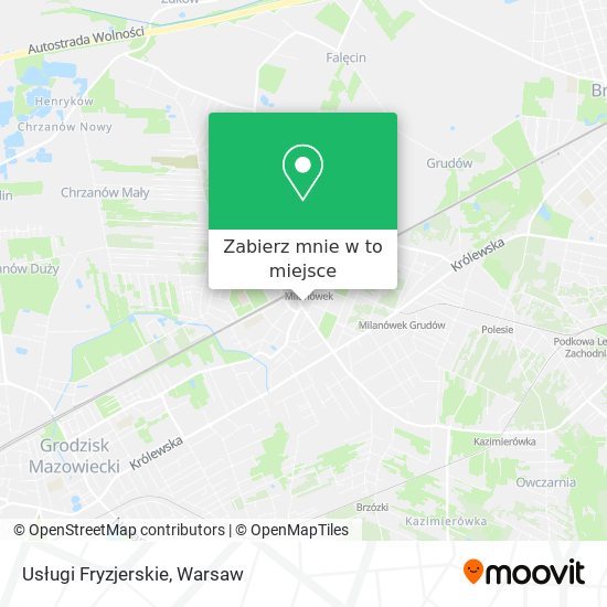 Mapa Usługi Fryzjerskie