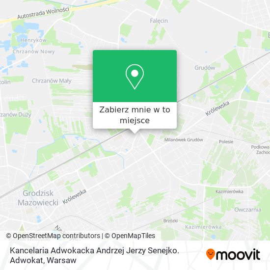 Mapa Kancelaria Adwokacka Andrzej Jerzy Senejko. Adwokat