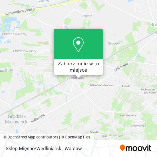 Mapa Sklep Mięsno-Wędliniarski