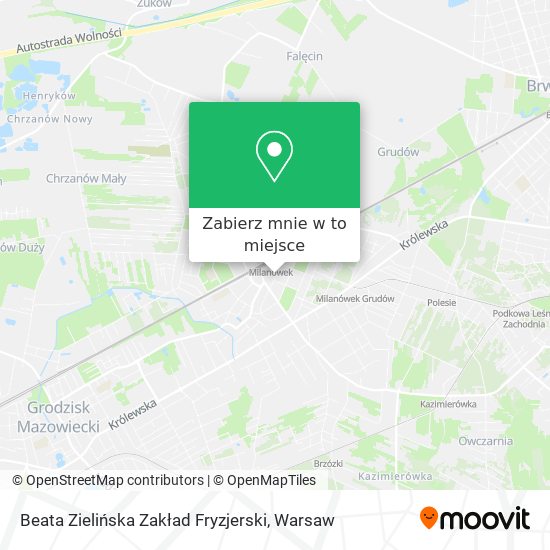 Mapa Beata Zielińska Zakład Fryzjerski