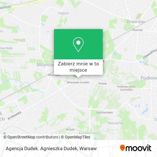 Mapa Agencja Dudek. Agnieszka Dudek