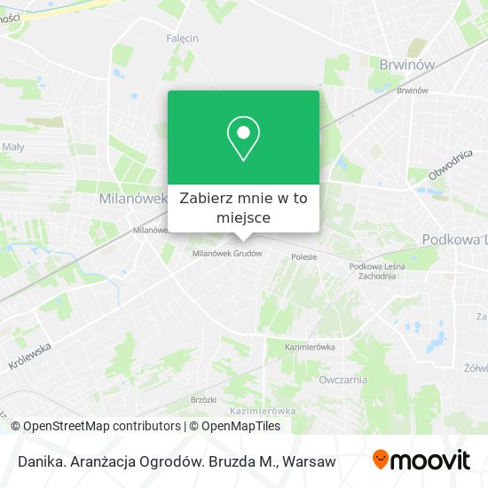 Mapa Danika. Aranżacja Ogrodów. Bruzda M.