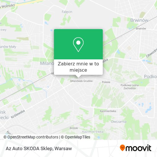 Mapa Az Auto SKODA Sklep