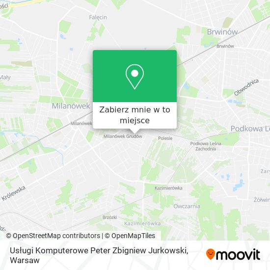 Mapa Usługi Komputerowe Peter Zbigniew Jurkowski