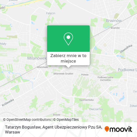 Mapa Tatarzyn Bogusław, Agent Ubezpieczeniowy Pzu SA