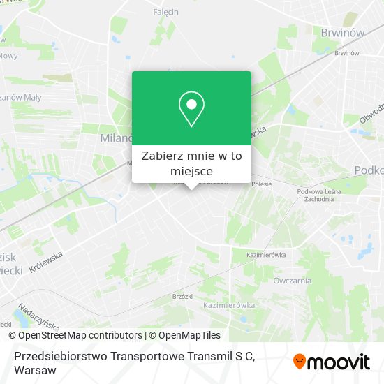 Mapa Przedsiebiorstwo Transportowe Transmil S C