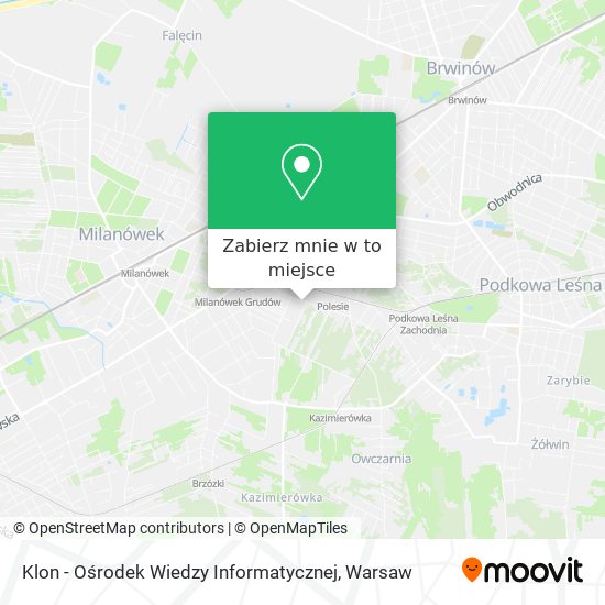 Mapa Klon - Ośrodek Wiedzy Informatycznej