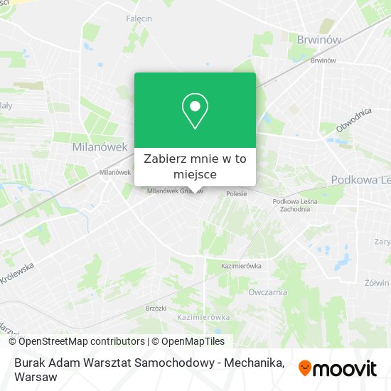 Mapa Burak Adam Warsztat Samochodowy - Mechanika