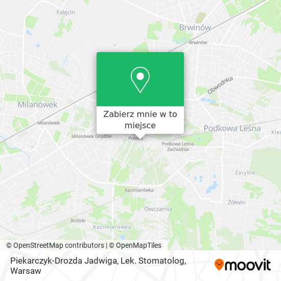 Mapa Piekarczyk-Drozda Jadwiga, Lek. Stomatolog