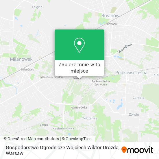 Mapa Gospodarstwo Ogrodnicze Wojciech Wiktor Drozda