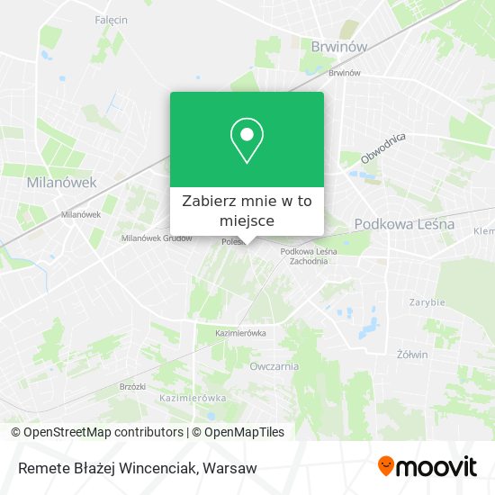 Mapa Remete Błażej Wincenciak