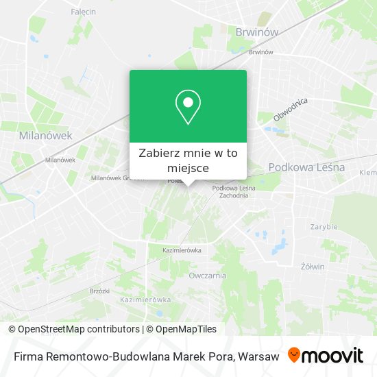 Mapa Firma Remontowo-Budowlana Marek Pora