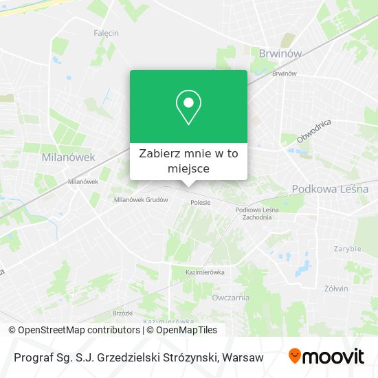 Mapa Prograf Sg. S.J. Grzedzielski Strózynski