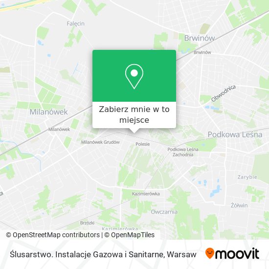 Mapa Ślusarstwo. Instalacje Gazowa i Sanitarne