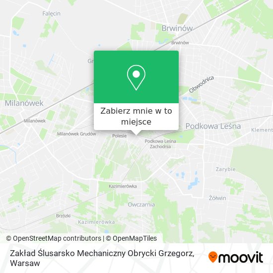 Mapa Zakład Ślusarsko Mechaniczny Obrycki Grzegorz