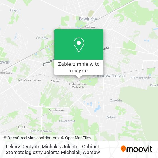 Mapa Lekarz Dentysta Michalak Jolanta - Gabinet Stomatologiczny Jolanta Michalak